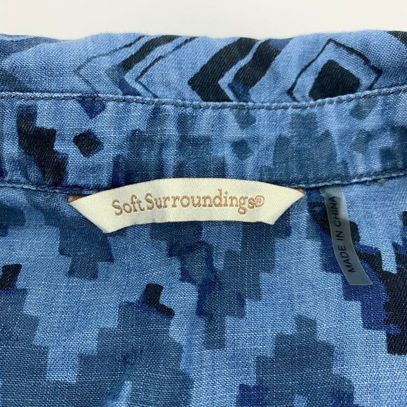 Soft Surroundings Women’s Aztec Blouse - Picture 3 of 6